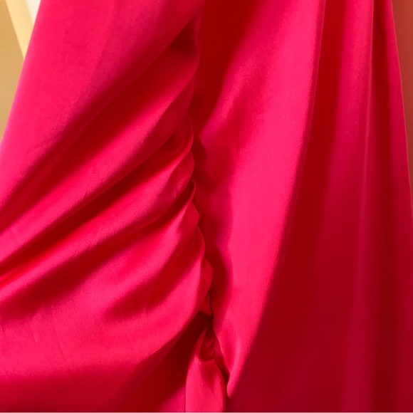 NWT Nasty Gal Diamante Strap Hot Pink Mini Dress - Picture 7 of 15